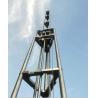 hand winch 15m telescopic antenna tower lattice tower aluminum tower light