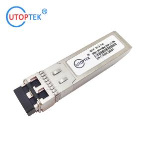 China SFP-10G-SR Módulo transceptor SFP de fibra óptica LC duplex de 850nm 300m compatible con Cisco 10G SFP+ MMF SR supplier