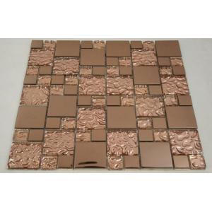 Beautiful Bronze Mixed Square Glass Mosaic Tile Churchill Hotel Backsplash Usage