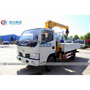 China Mini Dongfeng 2T Truck Mounted Boom Crane for steel pipeline supplier