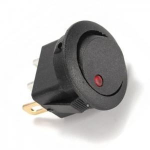 China Car Round Dot Red 12v Led Light Waterproof On Off Toggle Switch supplier