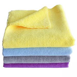 China 500gsm Yellow Car Detailing Cloths Towel For Windshield Cleaning supplier