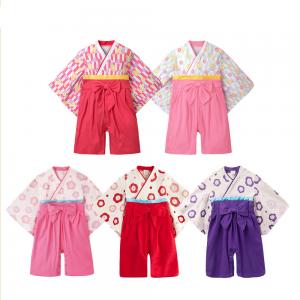 China 2019 Spring Cute Newborn Baby Clothes Japanese Kimono Romper Long Sleeve supplier