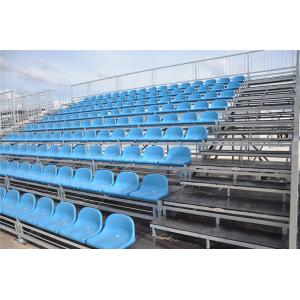Galvanized Steel Dismountable Portable Outdoor Bleachers With PP Chair