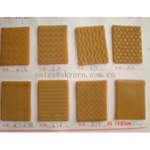 China Tan color Shoe Sole Rubber Sheet Wear Resistant Different Textures wholesale