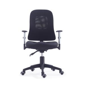 60mm Nylon Castor Mesh Swivel Office Chair MID Back Fabric Seat