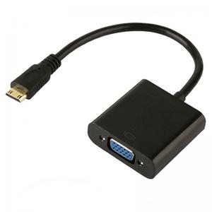 China 15cm Cable Male To Female 480p 720p 1.4 HDMI To VGA Adapter supplier