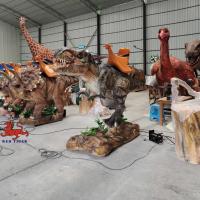 China Animatronic T Rex Dino Riders , Customized Amusement Park Dinosaur on sale