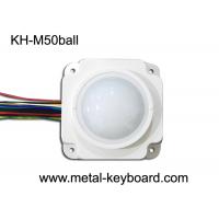 China 50MM Mechanical White Resin Rugged Trackball Mouse Module For Medical on sale