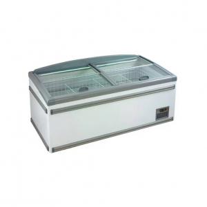 China Copper Pipe Supermarket Coffin Island Freezer Showcase -20 Degree 50Hz supplier