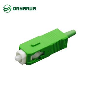 China 20mm Boot SC Single Mode Connector 0.9mm Fiber Optic Connectors supplier