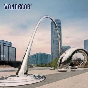 Shape Water Droplets Large Stainless Steel Sculpture For Outdoor Squares