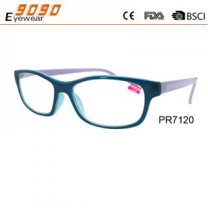 China Fashionable reading glasses,power range +1.0 to +4.00,made of plastic supplier