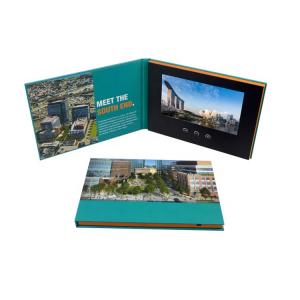 China Advertising Promotion Video Brochure Card 7 Inch Lcd Video Book Four Color Printing wholesale