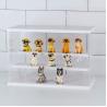 China 3-Layer Transparent Acrylic Box Display Case Holder Cube With Door Collection Mini Action Character wholesale