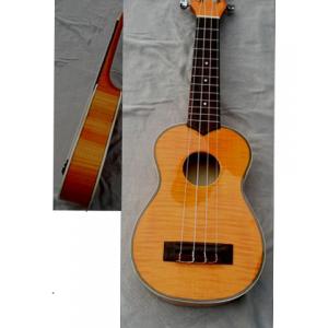 21&quot;  concert Ukulele flamed maple solidwood four string guitar high quality AGUL15