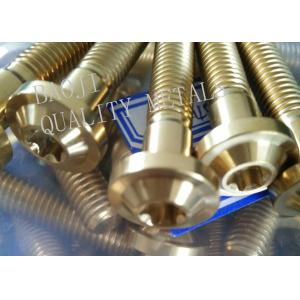 DIN933 M2 Titanium Screws Gr1 Gr2 Alloy Material For Telecommunications