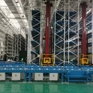 China Accuracy 1mm Pallet Stacker Auto Electric Warehouse Automated Stacker Crane wholesale