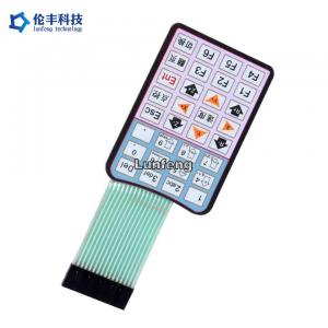 PET Flat Membrane Switch , Matrix Electronic Membrane Keypad Panel