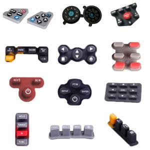 Auto Silicone Rubber Keypad Air Conditioning Silicone Keypad Button Rubber Auto Refrigeration Button Pad