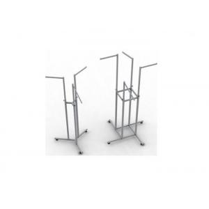 China Stainless Steel Gondola Display Stands Easy Assembly Movable For Shopping Mall supplier