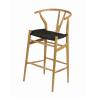 China Wooden High Bar Stools With Arms Upholstery For Bar Furniture And Bistro Furniture wholesale