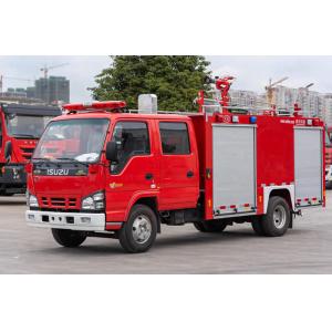 500 galões de caminhão de ISUZU Fire Engine Small Fire com a cabine dobro da fileira