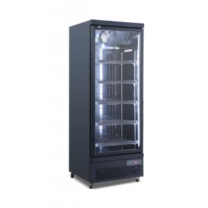 China Single Door Upright Display Refrigerator Freezer Air Cooling For Supermarket supplier