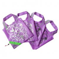 China Customized high quality recycle polyester fold bag for promotion, reusable shopping bags, business gift on sale