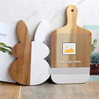 China Natural Stone White Marble 9 X 6 Wood Vegetable Cutting Board With Knife Set on sale
