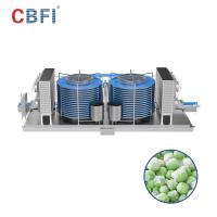 China 1 Tons / H Space Saving Quick Blast Freezing Spiral Freezer With Conveyor Belt on sale