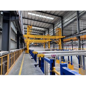 China Intelligent 500T/M Aluminum Profile Anodizing Production Line with 6063 Alloy Compatibility supplier
