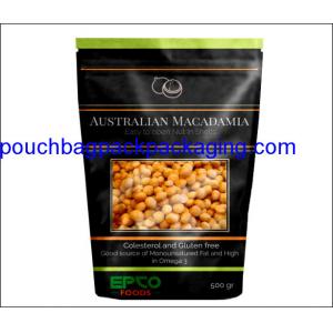 China Resealable stand up pouch, matte foil mylar zip lock bags, doypack with window for soy bean 500g supplier
