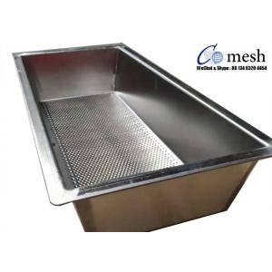 China Heavy Duty Stainless Steel Perforated Metal Tray 2mm Thickness For Making Cheese supplier