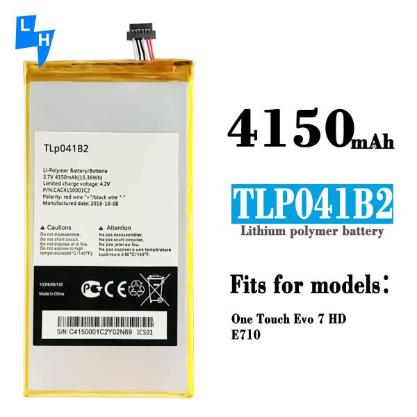 China 高容量 オリジナル 1 1 リチウムイオンポリマーバッテリー TLP041B2 アルカテル EVO 7 4150mAh wholesale