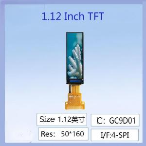 China 1.12-inch IPS TFT LCD Screen | 50×160 Dot Matrix Serial Screen with GC9D01 Driver, Special for Industrial Equipment Status Bars / Smart Wearables, High Definition, Low Power Consumption, supplier