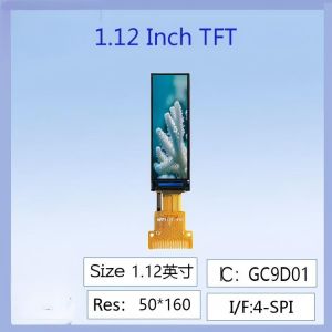 China 1.12-inch IPS TFT LCD Screen | 50×160 Dot Matrix Serial Screen with GC9D01 Driver, Special for Industrial Equipment Status Bars / Smart Wearables, High Definition, Low Power Consumption, wholesale