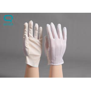 Washable Anti Static Gloves , Nylon Work Gloves For Operating Electronic Devices