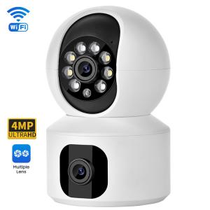 China Indoor Video Baby Monitor Camera Dual Lens Night Vision 3.6mm HD Lens supplier