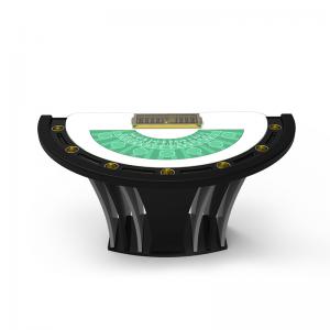 Custom Casino Poker Table Black Jack Semicircle With Cup Holders