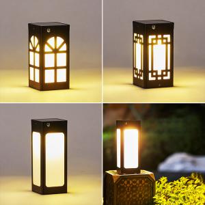China Outdoor Lampshade Solar Deck Post Lights For Decorations Patio Porch Courtyard supplier