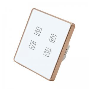 Glomarket 4 Gang Smart Life Switch No Neutral Wifi Wall Glass Wireless Panel Smart Home Lights Switch Board