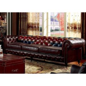 Union Jack Flag Leather Chesterfield Sofa Vintage Leather Sofas 2 3 seaters