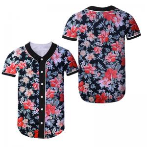 Practical Washable Baseball T Shirt Jersey , Anti Shrink Baseball Sublimation Shirts