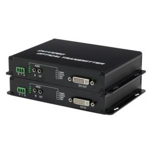1 channel 1080P/60hz Video To DVI Converter Box Extend Dvi Rs232 IR Signal Via SM / MM Fiber Cable
