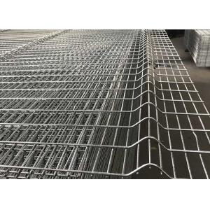 China Square Post H3000mm Anti Climb Mesh Fence OHSAS Flat Bar Steel Fence supplier