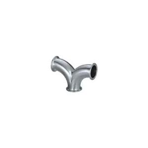 China Sanitary pipe fittings/90 degree Clamped Double Bend supplier