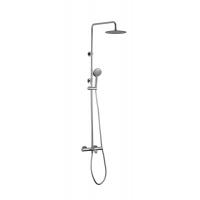 China Thermostatic Bath Shower Faucets Shower Exposed Mixer Chrome Color Brass on sale