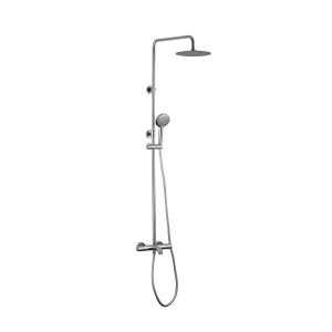 Thermostatic Bath Shower Faucets Shower Exposed Mixer Chrome Color Brass
