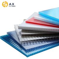 China Anti UV Twin Wall 6mm Polycarbonate Hollow Sheet on sale